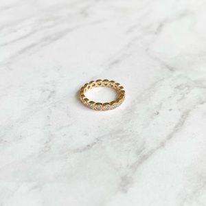 Pandora Crystal Rose Gold Eternity Band Ring